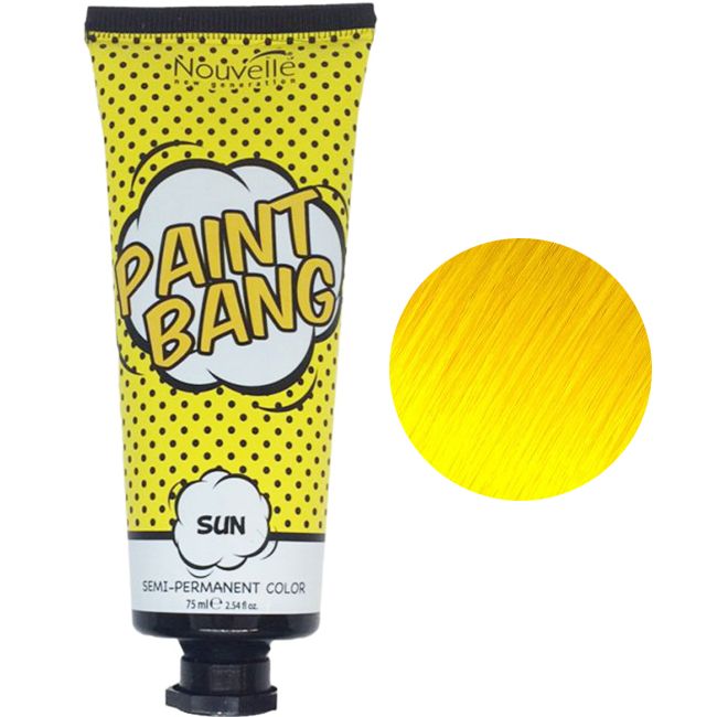 Безаміачна крем-фарба для волосся Nouvelle Paint Bang Sun (жовтий) 75 мл