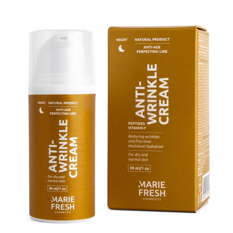 Ночной крем для сухой и нормальной кожи против морщин Marie Fresh Cosmetics Anti-Wrinkle Cream 30 мл