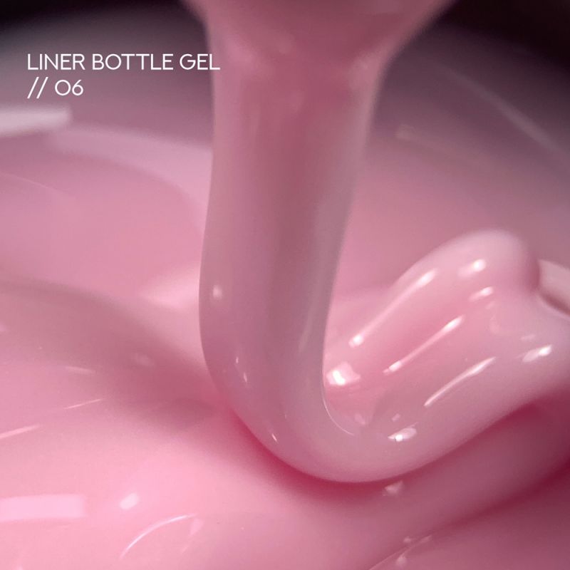 Гель для нарощування Siller Bottle Liner Gel №06 (яскраво-рожевий) 15 мл