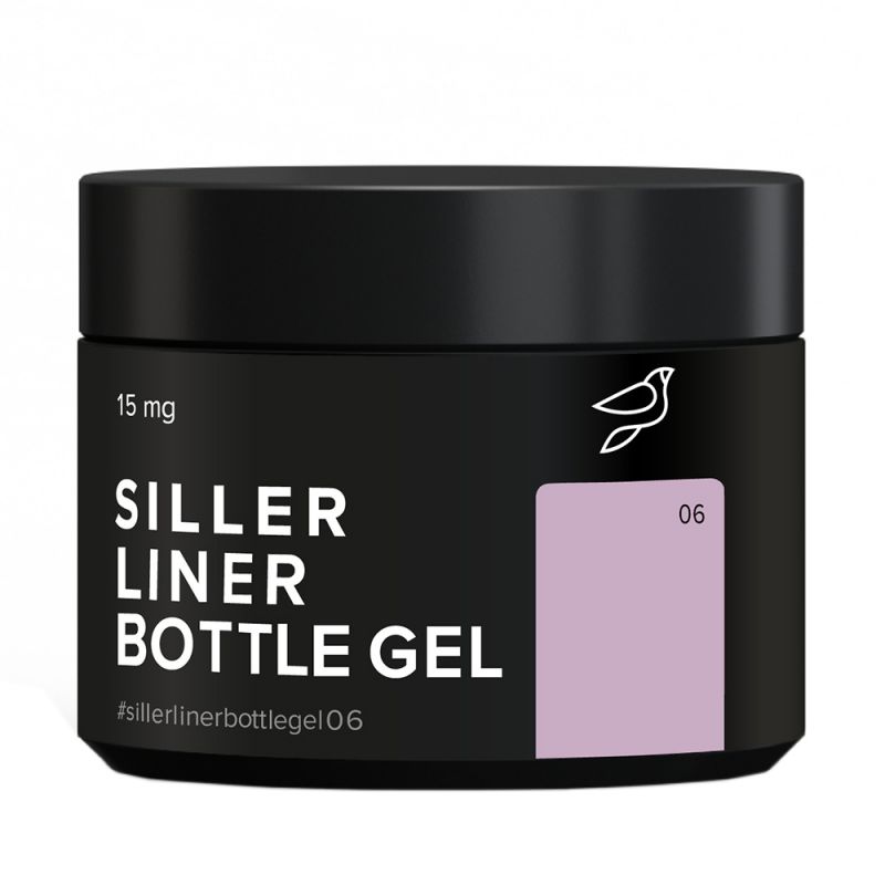 Гель для нарощування Siller Bottle Liner Gel №06 (яскраво-рожевий) 15 мл
