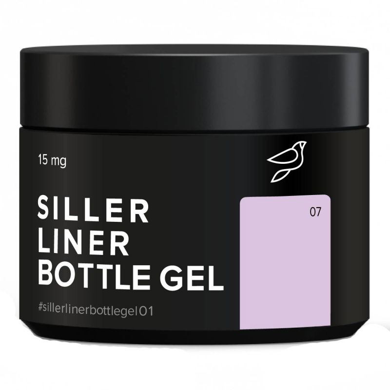Гель для нарощування Siller Bottle Liner Gel №07 (лилово-рожевий) 15 мл