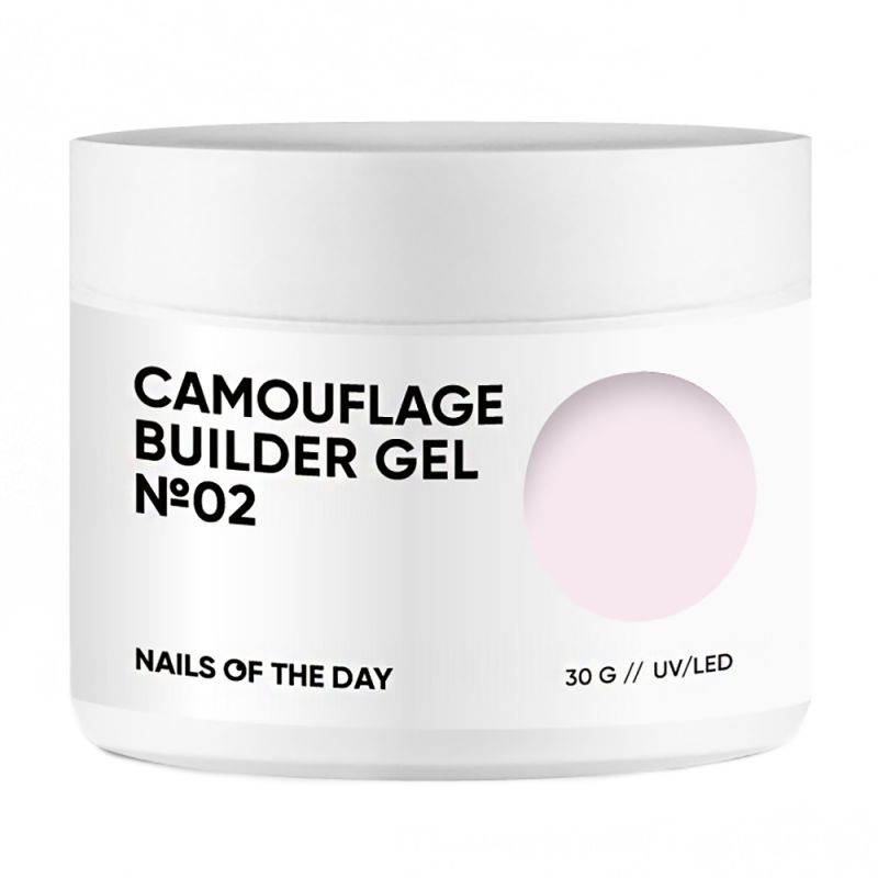 Строительный гель Nails Of The Day Camouflage Builder Gel №02 (нежно-розовый) 30 мл