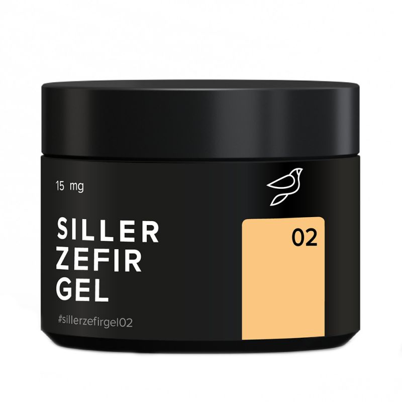 Гель для моделювання Siller Zefir Gel №02 (пастельний теплий жовтий) 15 мл