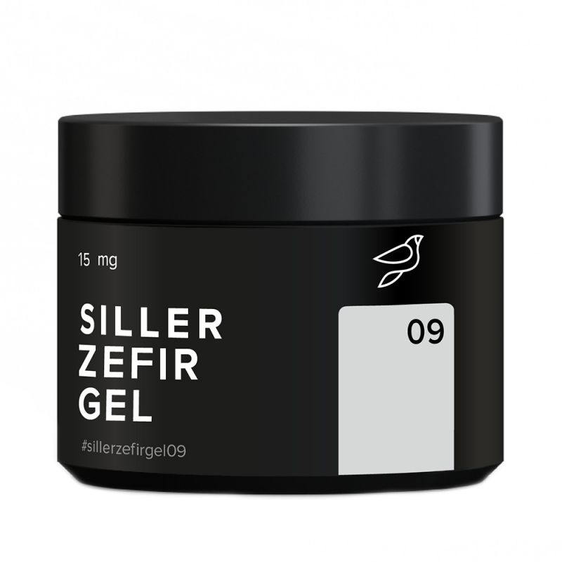 Гель для моделирования Siller Zefir Gel №09 (серо-голубой) 15 мл
