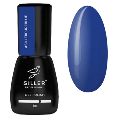 Гель-лак Siller Pure Blue (чистый синий, эмаль) 8 мл