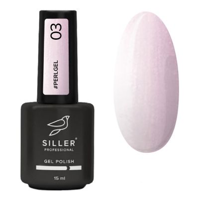 Камуфлирующий гель для укрепления ногтей Siller Pearl Bottle Gel №03 (бледно-розовый) 15 мл