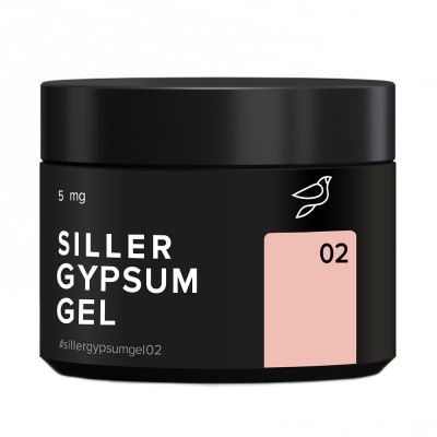 Гель для объемных дизайнов Siller Gypsum Gel №02 (розовый) 5 мл