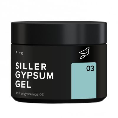 Гель для объемных дизайнов Siller Gypsum Gel №03 (голубой) 5 мл