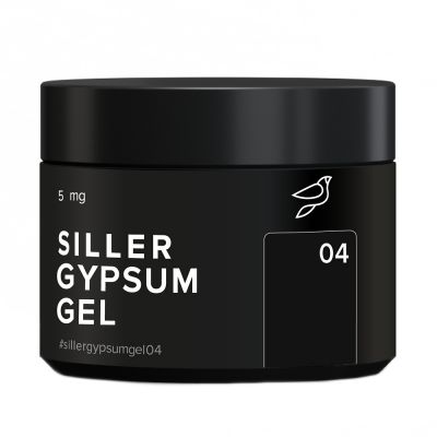 Гель для объемных дизайнов Siller Gypsum Gel №04 (черный) 5 мл