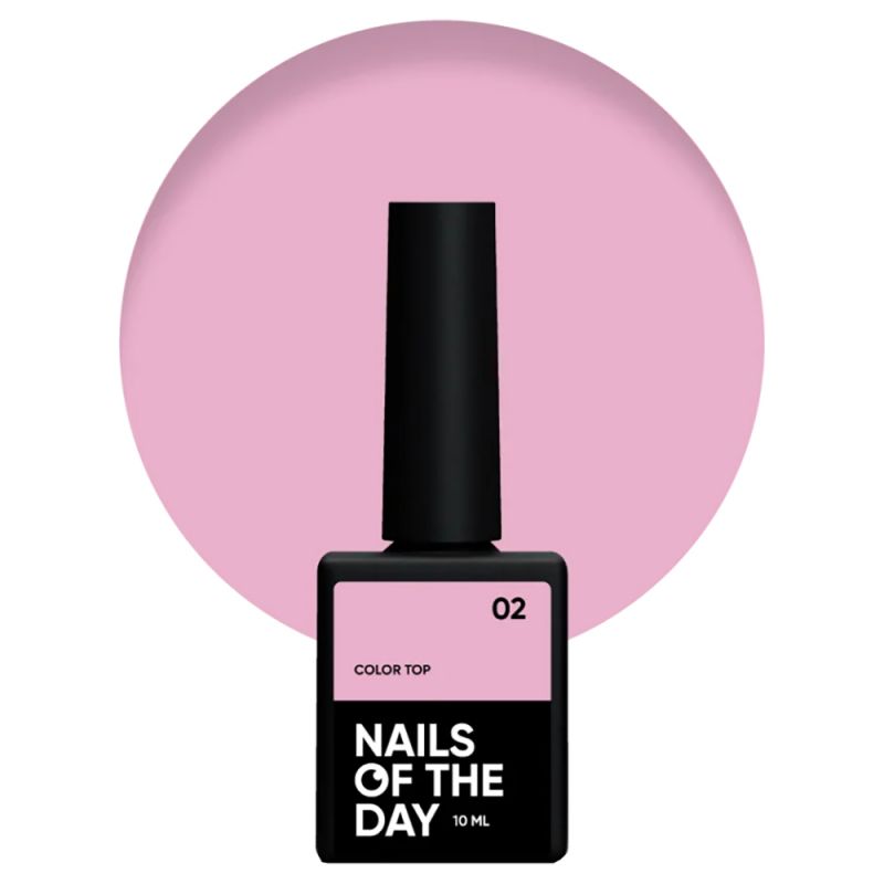 Топ для гель-лаку Nails Of The Day Color Top №02 (рожевий) 10 мл