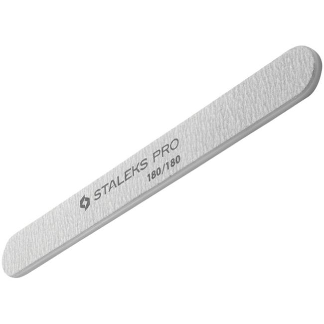 Пилка для ногтей минеральная Staleks Pro Expert (прямая, 180/180 грит)