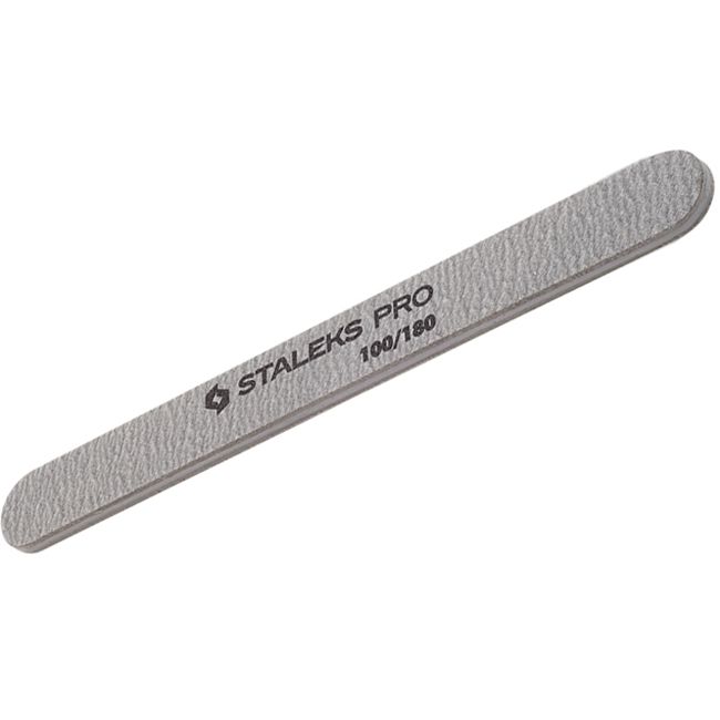 Пилка для ногтей минеральная Staleks Pro Expert (прямая, 100/180 грит)