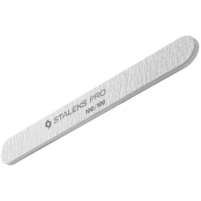 Пилка для ногтей минеральная Staleks Pro Expert (прямая, 100/100 грит)