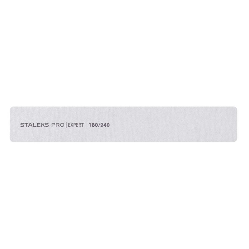 Пилка для ногтей Staleks Pro Expert (прямая, широкая, 180/240 грит)