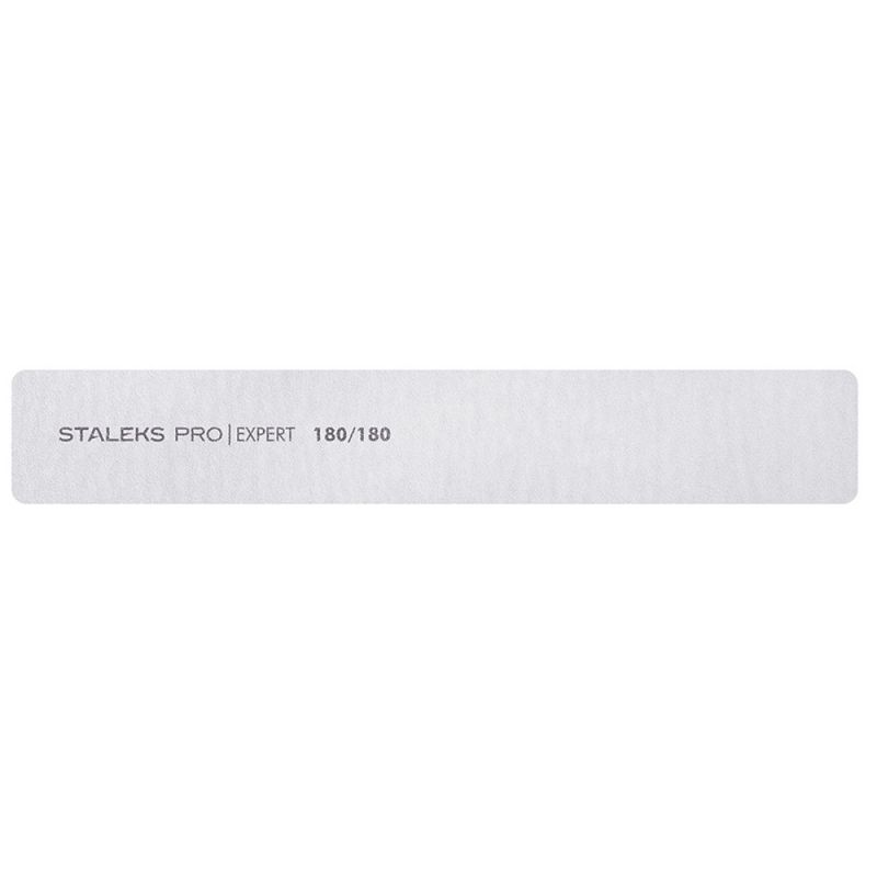 Пилка для ногтей Staleks Pro Expert (прямая, широкая, 180/180 грит)