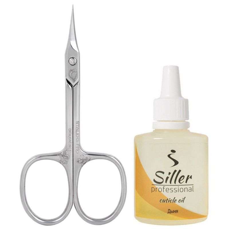 Набір Домашній Догляд (Siller Cuticle Oil 30 мл + Staleks Pro SX-30/1 Exclusive 30 Type 1 21 мм)