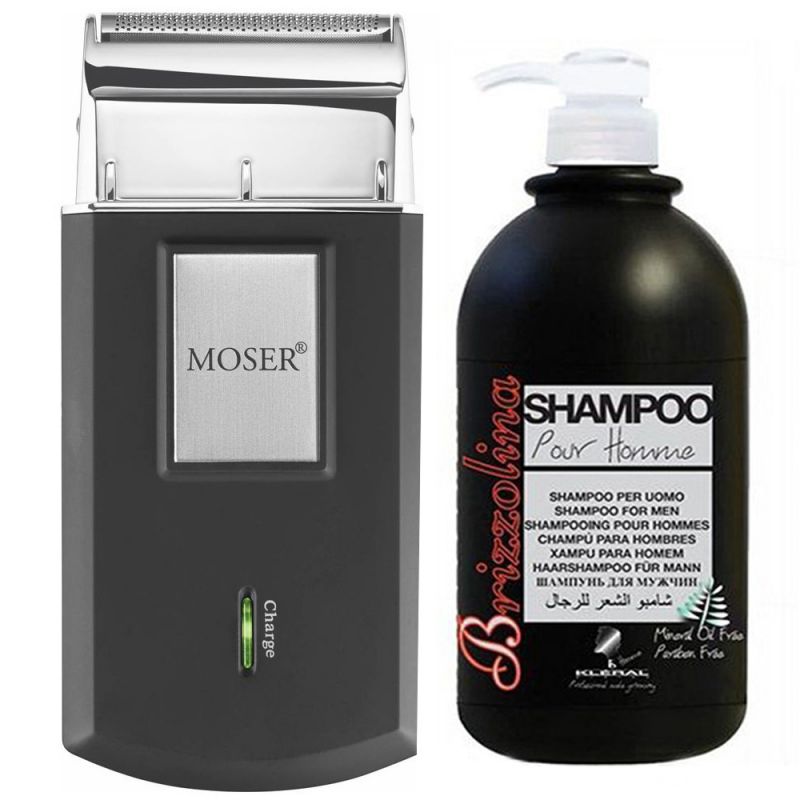 Набір Ідеал (Kleral System Brizzolina Shampoo 1000мл + Moser Mobile Shaver)