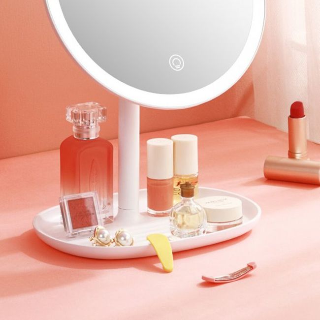 Дзеркало для макіяжу Xiaomi Jordan & Judy LED 8 Mirror White NV543