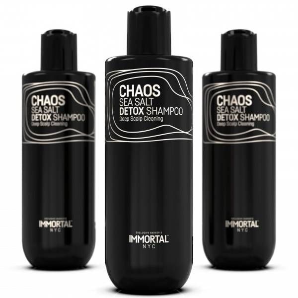Шампунь для глибокого очищення та відновлення волосся Immortal Infuse NYC Chaos Sea Salt Detox Shampoo 500 мл