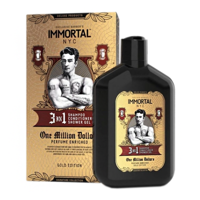 Шампунь для волосся чоловічий Immortal Infuse One Million NYC Shampoo 3 in 1 500 мл