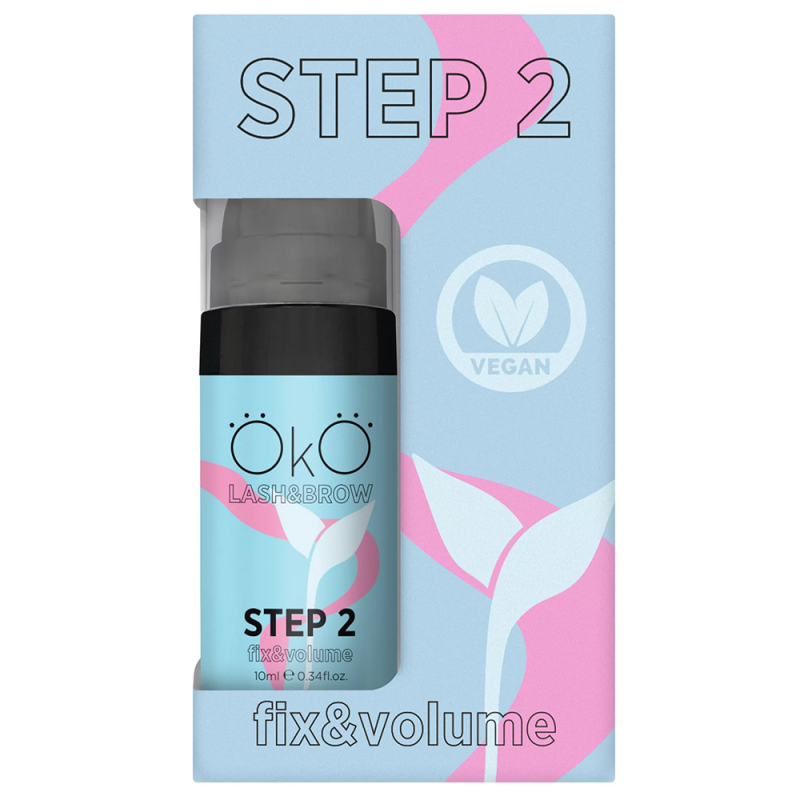 Склад для ламінування брів та вій OkO Step №02 Fix & Volume 10 мл