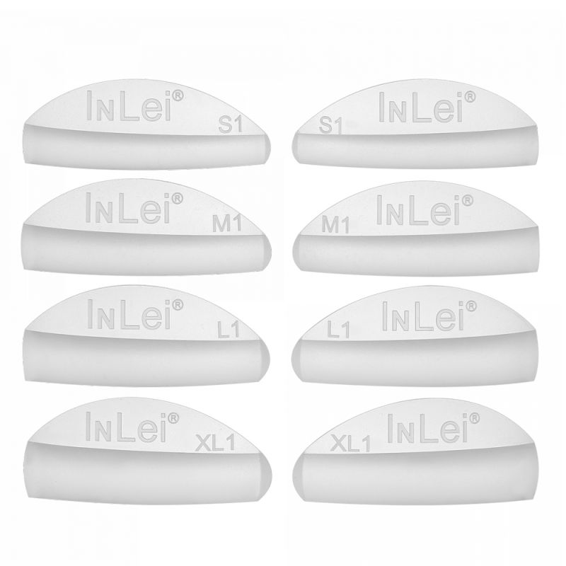 Силиконовые бигуди для ламинирования ресниц IN Lei Only 1 S1, M1, L1, XL1 (пологие)