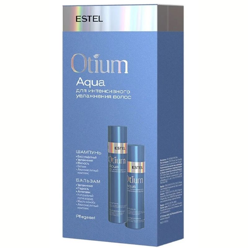 Набор для интенсивного увлажнения волос Estel Otium Aqua (шампунь 250 мл, бальзам 250 мл)