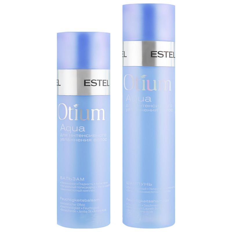 Набор для интенсивного увлажнения волос Estel Otium Aqua (шампунь 250 мл, бальзам 250 мл)
