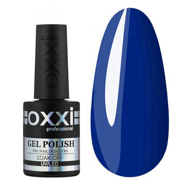 Гель-лак Oxxi №124 (темно-синій, емаль) 10 мл