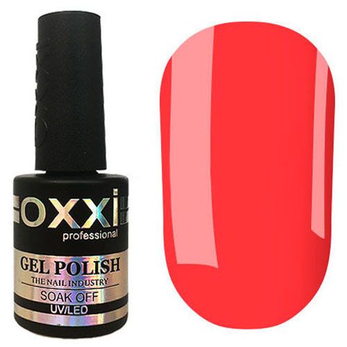 Гель-лак Oxxi №007 (красно-коралловый, эмаль) 10 мл