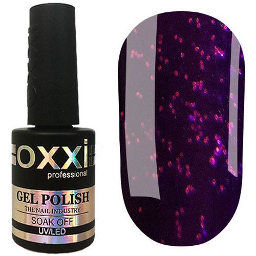 Гель-лак Oxxi №049 (світлий фіолетовий з рожевими блискітками) 10 мл