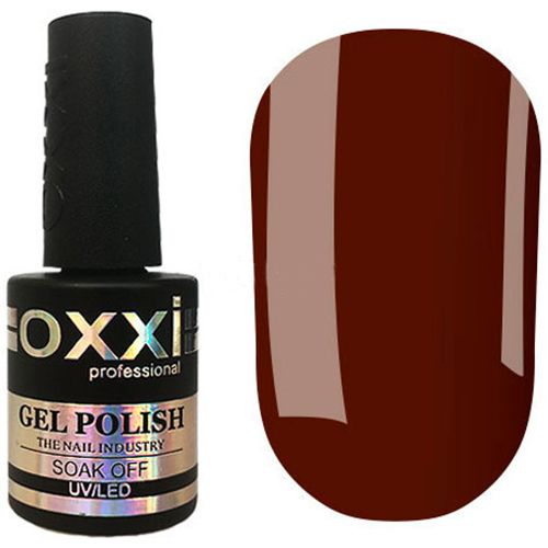 Гель-лак Oxxi №083 (красно-коричневый, эмаль) 10 мл