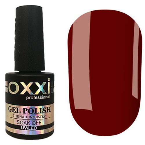 Гель-лак Oxxi №092 (темний червоно-коричневий, емаль) 10 мл