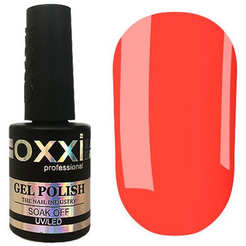 Гель-лак Oxxi №109 (бледно-красно-коралловый, эмаль) 10 мл