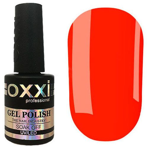 Гель-лак Oxxi №112 (ярко-красно-оранжевый, эмаль) 10 мл