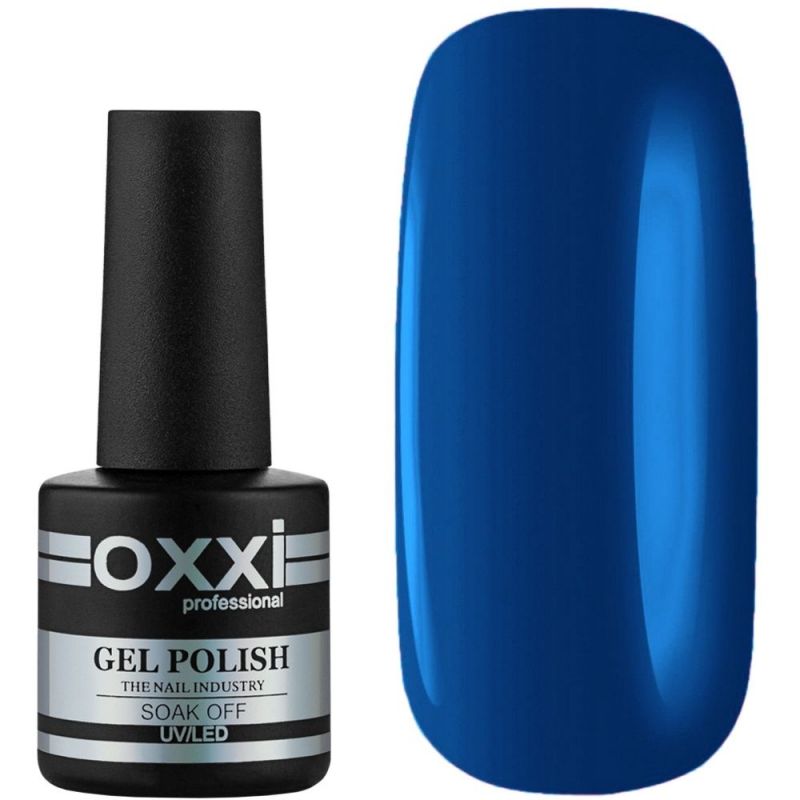 Гель-лак Oxxi №122 (синий, эмаль) 10 мл