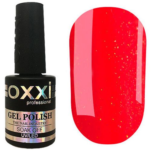 Гель-лак Oxxi №150 (яскраво-червоний з мікроблиском) 10 мл