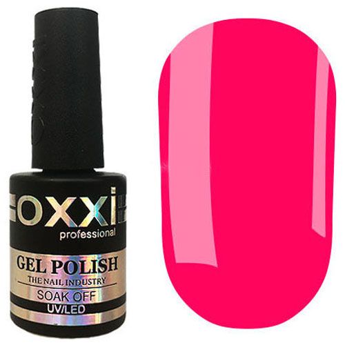 Гель-лак Oxxi №222 (ярко-малиново-розовый, эмаль) 10 мл