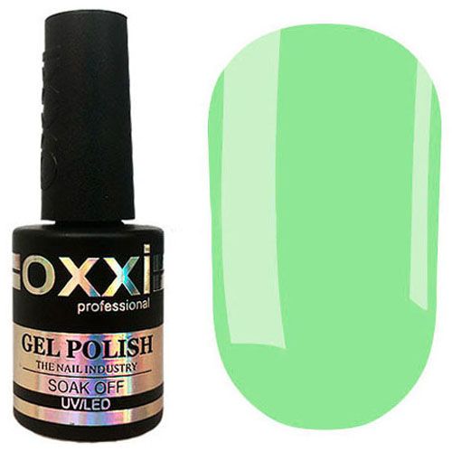 Гель-лак Oxxi №223 (світло-зелений, емаль) 10 мл