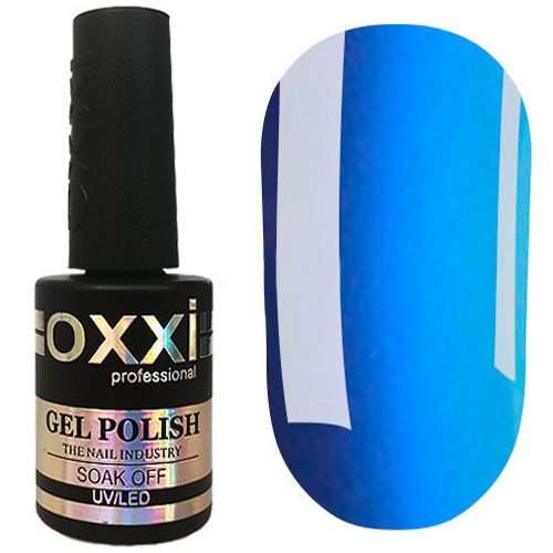 Гель-лак Oxxi №264 (темно-блакитний, емаль) 10 мл