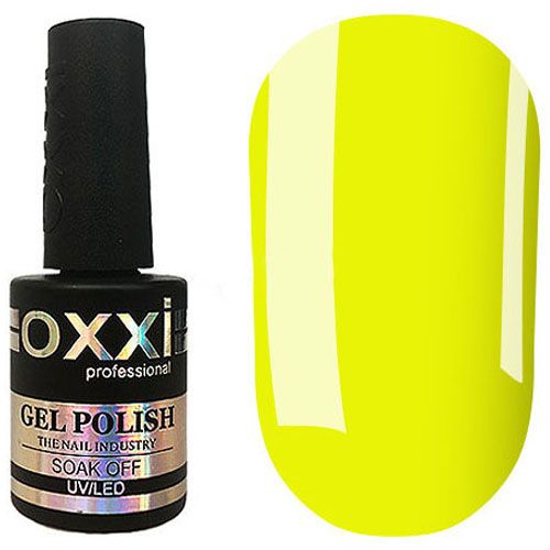Гель-лак Oxxi №284 (неоново-желтый, эмаль) 10 мл