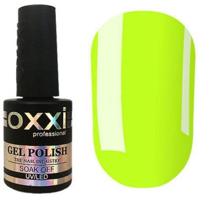 Гель-лак Oxxi №321 (желто-салатовый, эмаль) 10 мл