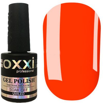 Гель-лак Oxxi №334 (неоново-оранжевый, эмаль) 10 мл