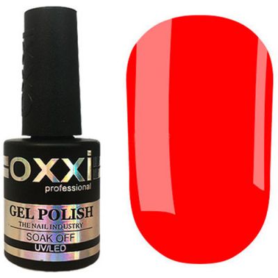 Гель-лак Oxxi №335 (червоно-жовтогарячий, емаль) 10 мл