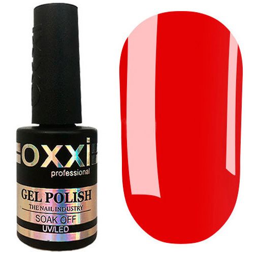 Гель-лак Oxxi №356 (рубіново-червоний, емаль) 10 мл