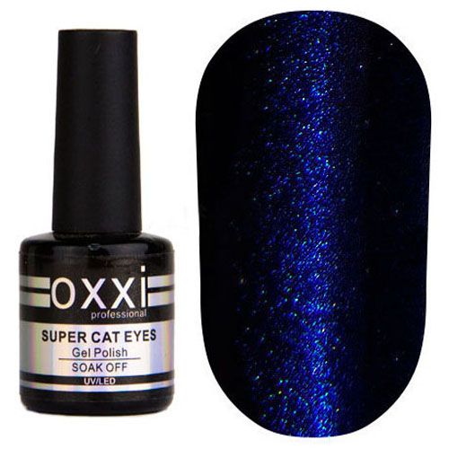 Гель-лак Oxxi Super Cat Eye Effect №03 (синий, кошачий глаз) 10 мл