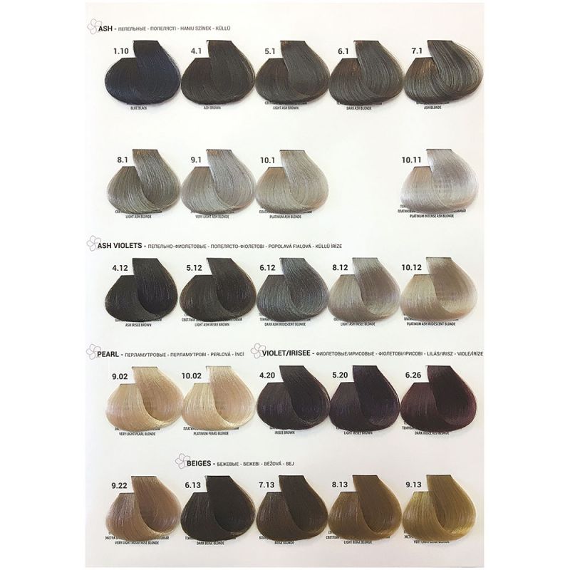 Крем-фарба для волосся Tiare Color 4.20 (шатен фіолетовий-ірисовий) 60 мл