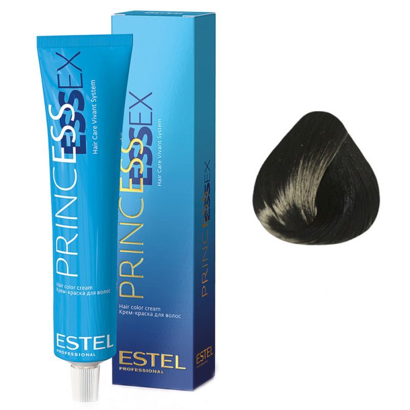 Крем-фарба для волосся Estel Princess Essex 1/0 (чорний класичний) 60 мл