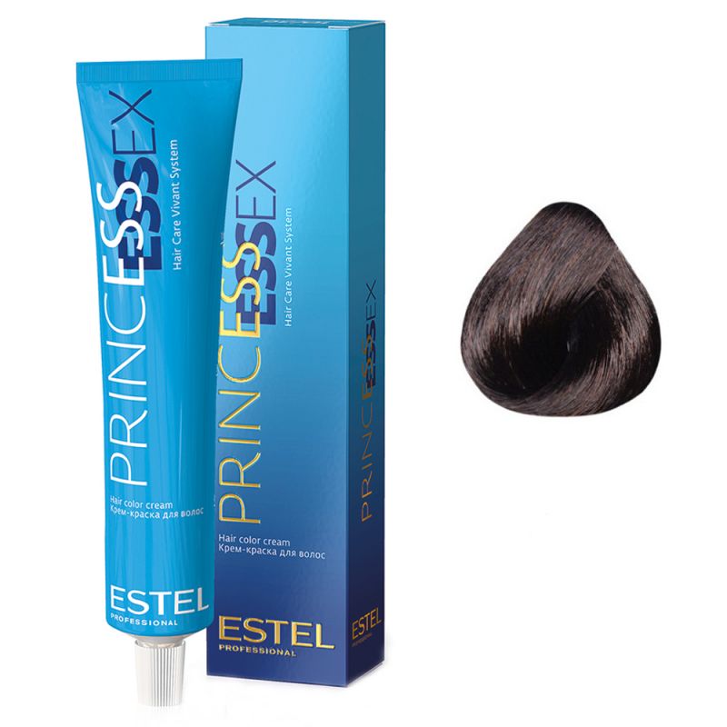 Крем-фарба для волосся Estel Princess Essex 4/7 (шатен коричневий, мокко) 60 мл