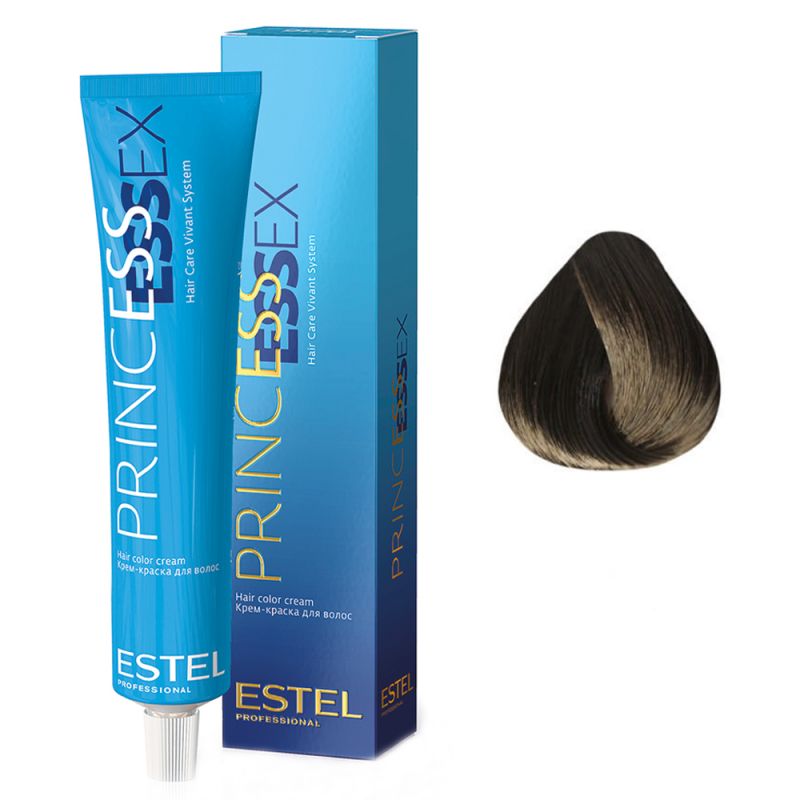Крем-фарба для волосся Estel Princess Essex 5/71 (світлий шатен коричнево-попелястий, крижаний коричневий) 60 мл